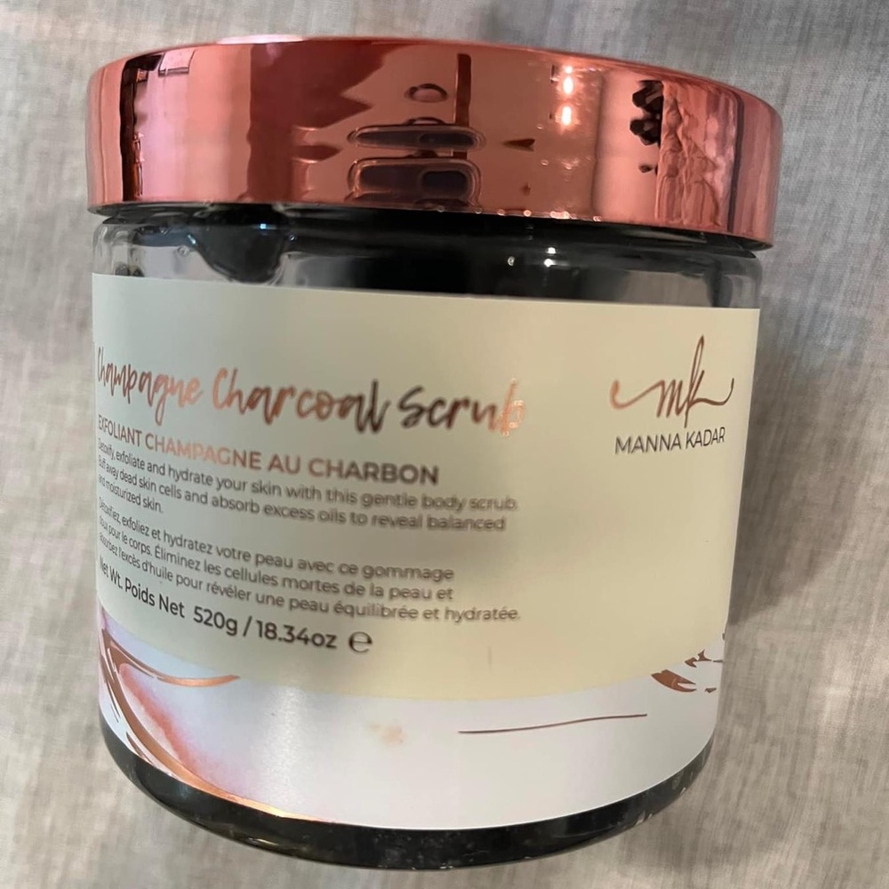 Charcoal body scrub
